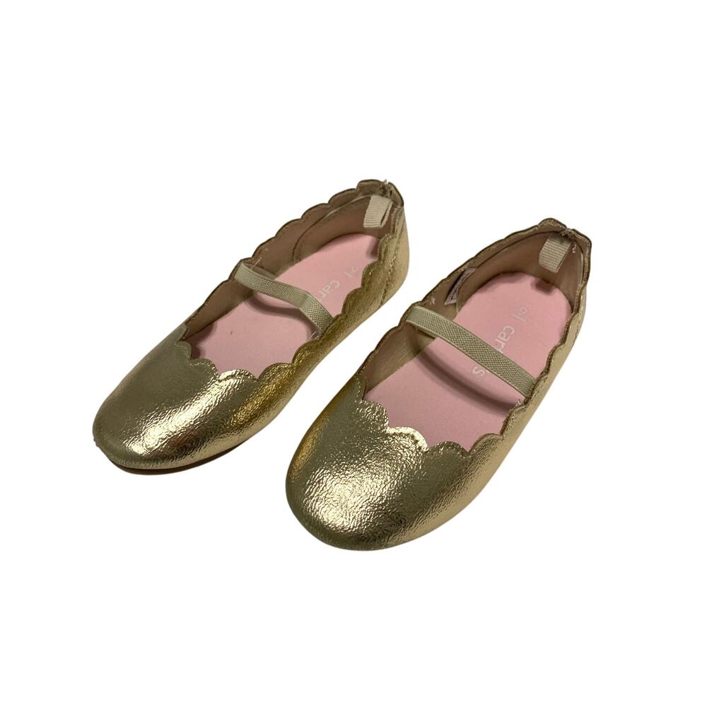 Carter's Girls Mary Jane Dress Shoes Gold Toddler 9